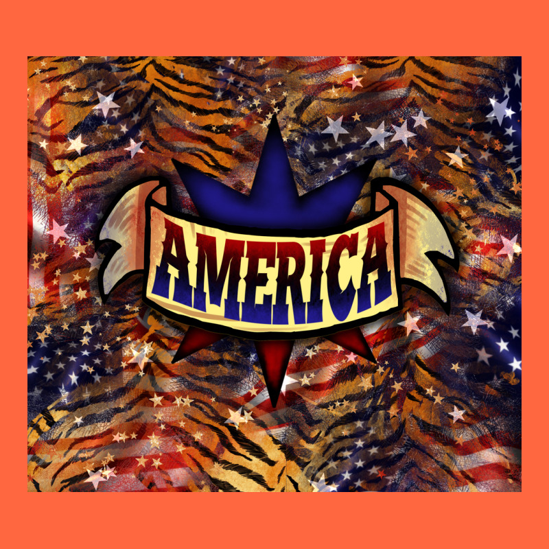 Tiger America Premium Hoodie by NancyCooperArtShop | Teevron
