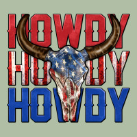 Howdy Howdy Howdy 4th Of July Bull Skull Billie Wi Urban Heavy Tee | Teevron