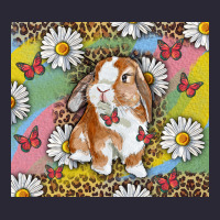 Watercolor Easter Bunny With Daisy Vintage Tee | Teevron
