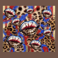 American Flag Lips Leopard Premium Sweatshirt | Teevron
