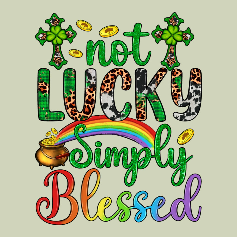 Western St. Patrick's Day Cross Not Lucky Simply Blessed Heavyweight Hoodie by Artiststas | Teevron