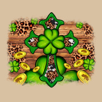 Western Shamrock Cross Leopard Background Heavyweight Hoodie | Teevron