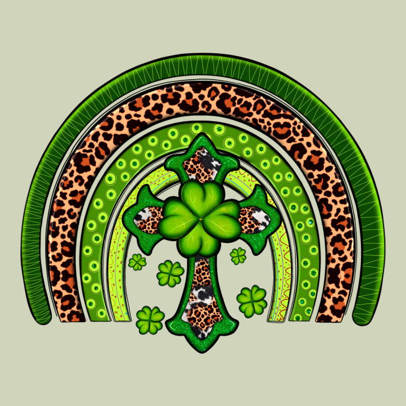Western Shamrock Cross Rainbow Heavyweight Hoodie by Artiststas | Teevron