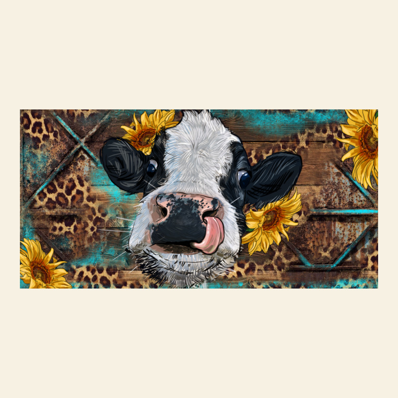 Baby Cow With Sunflower And Leopard Vintage Tee by RanaPortraitStore | Teevron