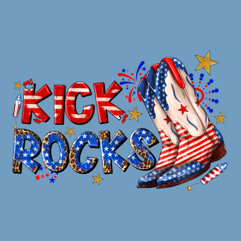 Kick Rocks Cowboy Boots Fourth Of July Urban Heavy Tee by texasbilliewilder | Teevron
