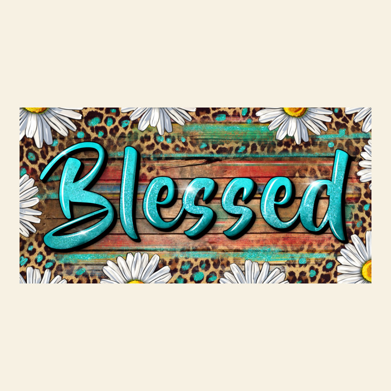 Blessed With Daisy And Leopard Vintage Tee by RanaPortraitStore | Teevron