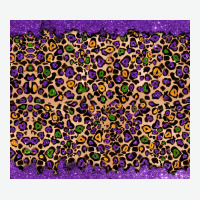 Mardi Gras Leopard Urban Heavy Tee | Teevron