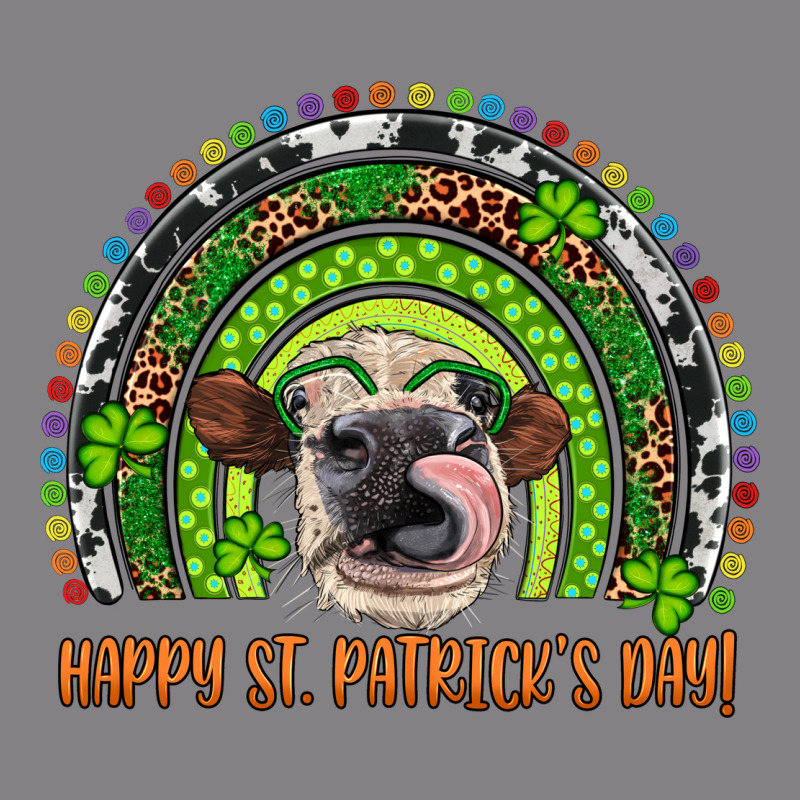 Western Happy St. Patrick's Day Cow Rainbow Heavyweight Hoodie by Artiststas | Teevron