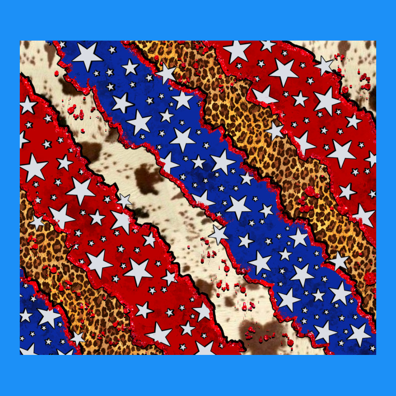 4th Of July Usa Flag Leopard Cowhide 20oz Tumbler Classic Tee by Neo Western | Teevron