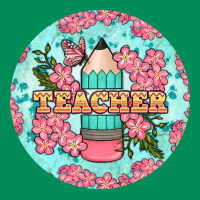 Teacher Floral Pencil Round Earring Urban Hoodie | Teevron