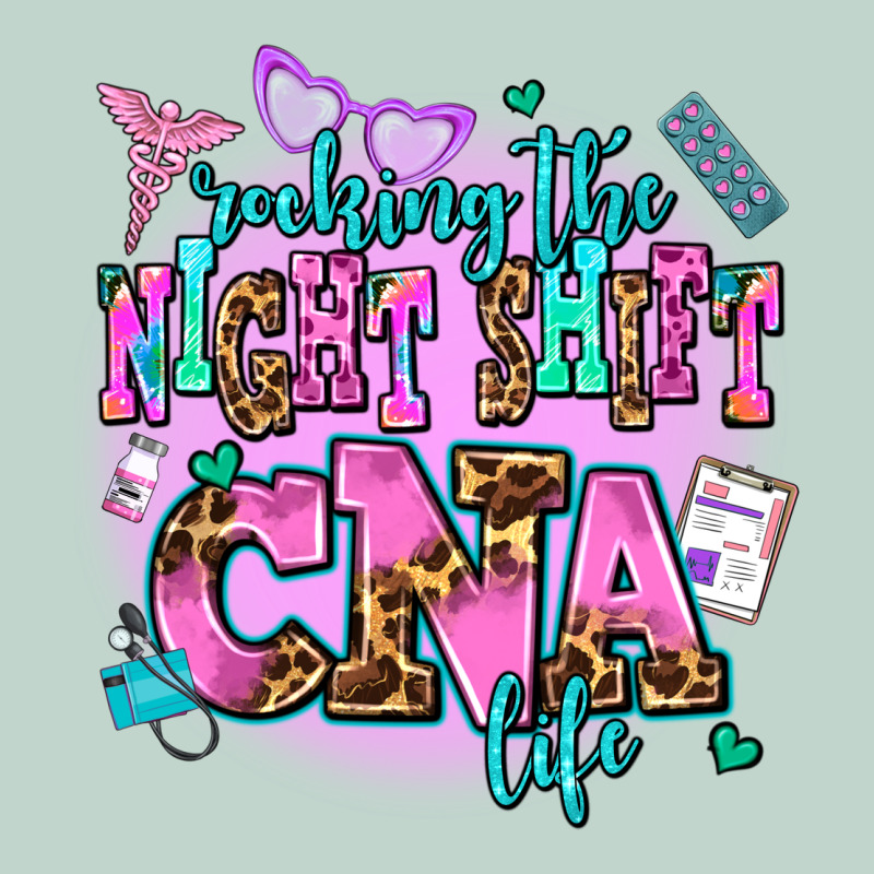 Rocking The Night Shift Cna Life Zipper Hoodie by AdoDesignShop | Teevron