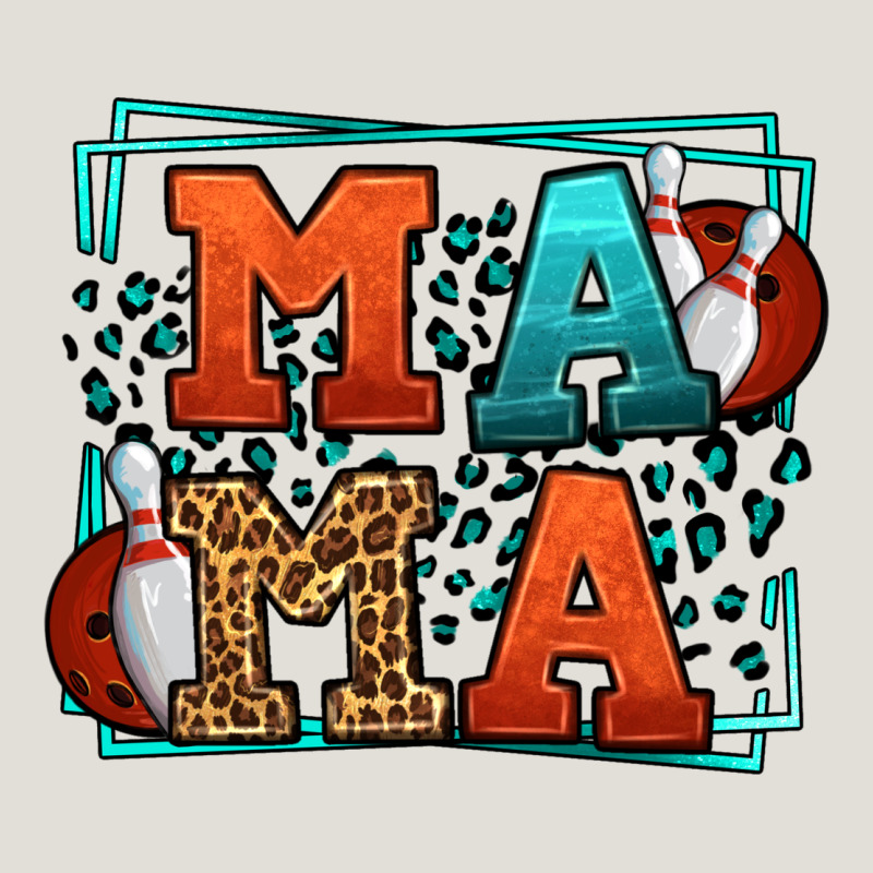 Bowling Mama Leopard Frame Mother's Day Heavy Core Tee by LillyAllenDesigns | Teevron