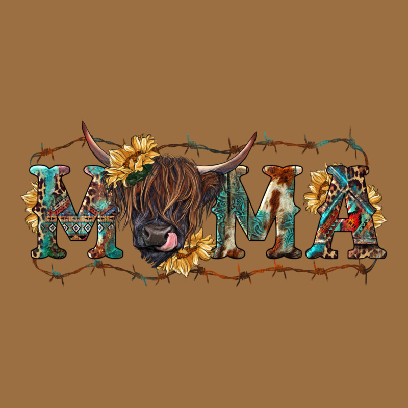 Mama With Highland Cow Vintage Tee by RanaPortraitStore | Teevron
