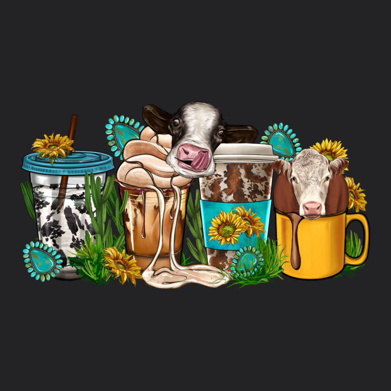 Western Cow Coffee Cup Vintage Tee by texasbilliewilder | Teevron