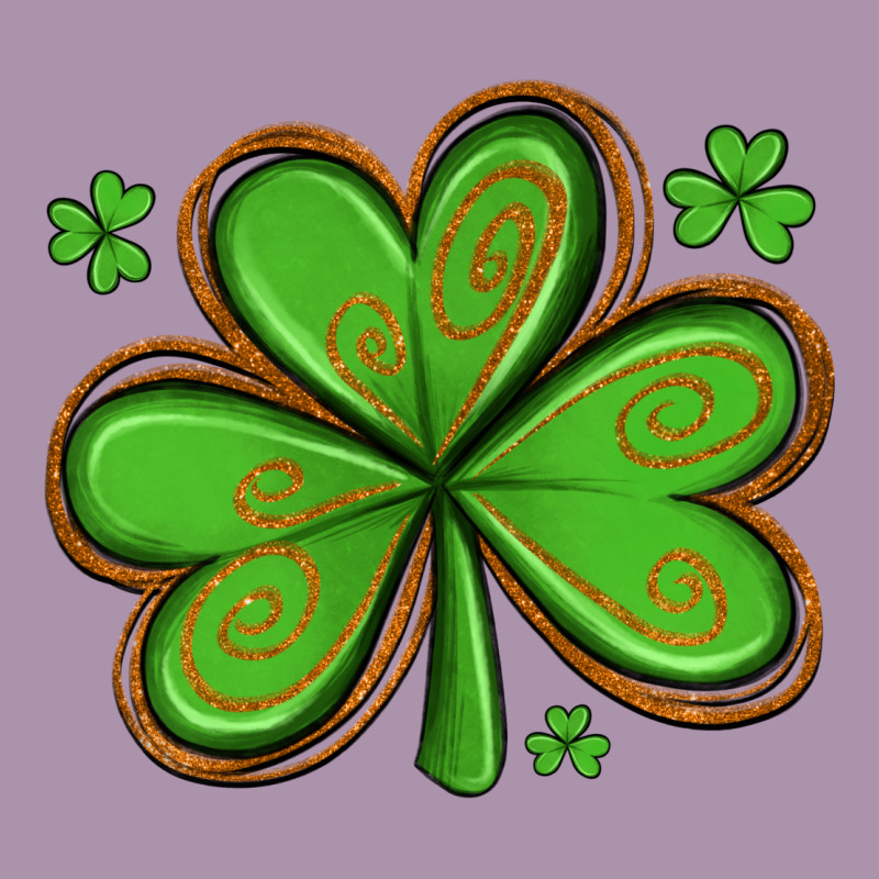 St Patricks Day Shamrock With Glitter Heavyweight Hoodie by Artiststas | Teevron