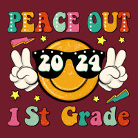 Peace Out 2024 1st Grade Zipper Hoodie | Teevron