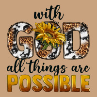 With God Al Things Ara Possible Vintage Tee | Teevron