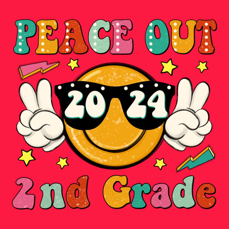 Peace Out 2024 2nd Grade Zipper Hoodie by JahusDesignShop | Teevron