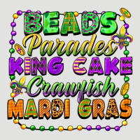 Beads Parades King Cake Crawfish Mardi Gras Classic Tee | Teevron