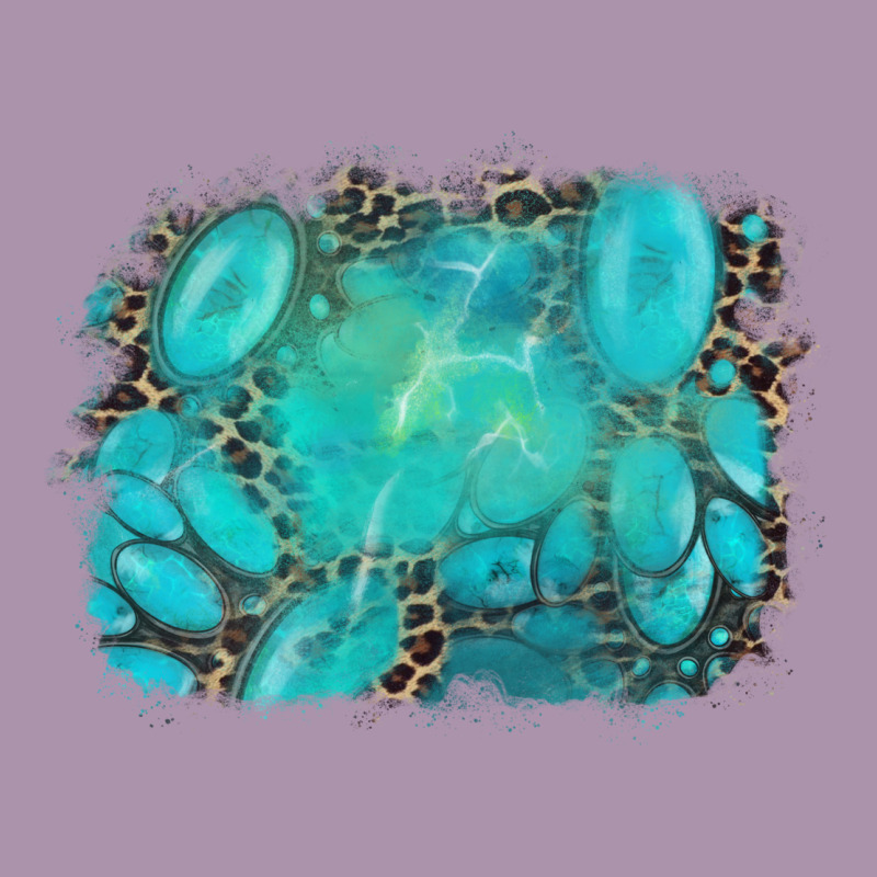 Turquoise Leopard Background Heavyweight Hoodie by AdoDesignShop | Teevron