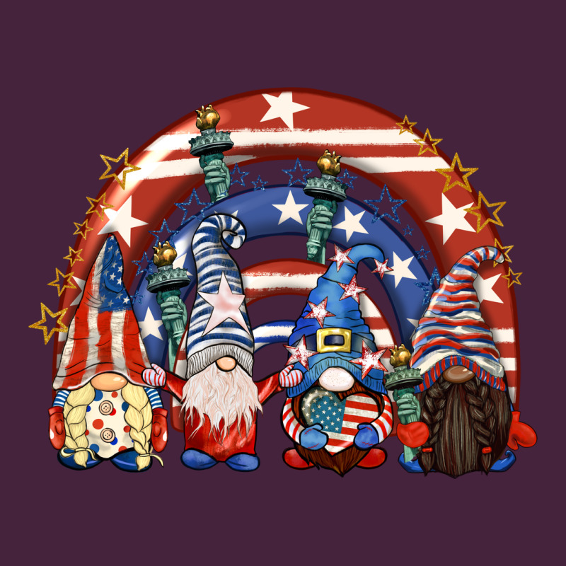 4th Of July Rainbow With Gnomes Classic Tee by CowGirlArtShop | Teevron