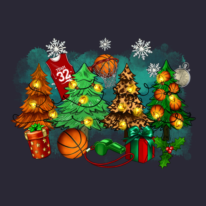 Christmas Trees With Basketball Vintage Tee by Zillion Design Studio | Teevron