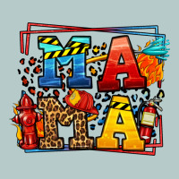 Leopard Frame Firefighter Mama Mother's Day Heavy Core Tee | Teevron