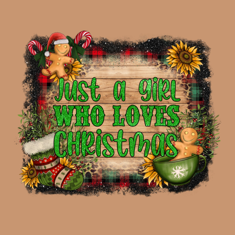 Just A Girl Who Loves Christmas Heavyweight Hoodie by AdoDesignShop | Teevron