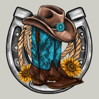 Western Horseshoe Boots Hat Rope Sunflower Heavyweight Hoodie | Teevron
