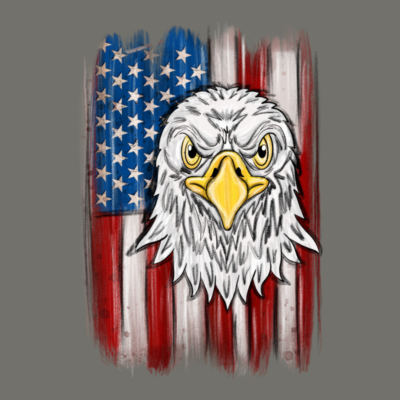American Flag Eagle Premium Hoodie by MaliasSmallBusiness | Teevron