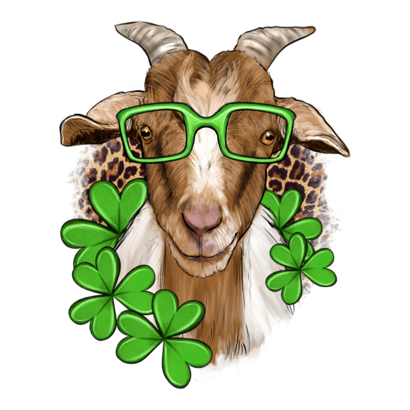 St Patricks Goat With Glasses Heavyweight Hoodie by Artiststas | Teevron