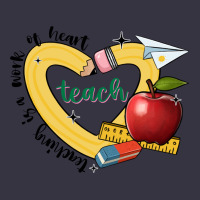Teaching Is A Work Of Heart Vintage Hoodie | Teevron