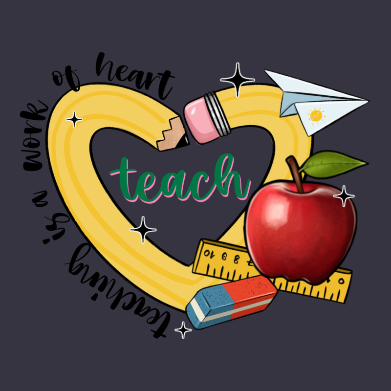 Teaching Is A Work Of Heart Vintage Hoodie by JahusDesignShop | Teevron