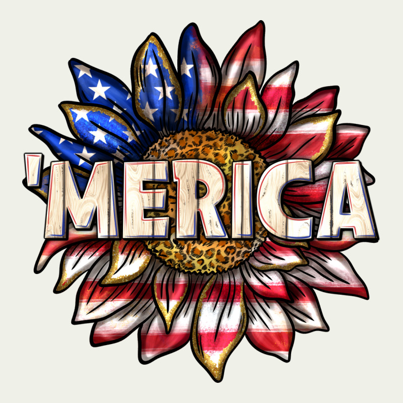 Merica With Sunflower Urban Heavy Tee by texasbilliewilder | Teevron