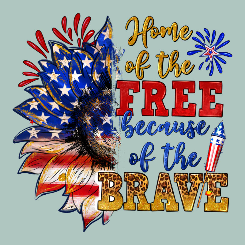 Home Of The Free Because Of The Brave Premium Sweatshirt by NancyCooperArtShop | Teevron
