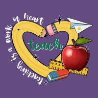 Teaching Is A Work Of Heart Vintage Hoodie | Teevron
