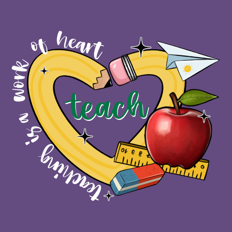 Teaching Is A Work Of Heart Vintage Hoodie by JahusDesignShop | Teevron