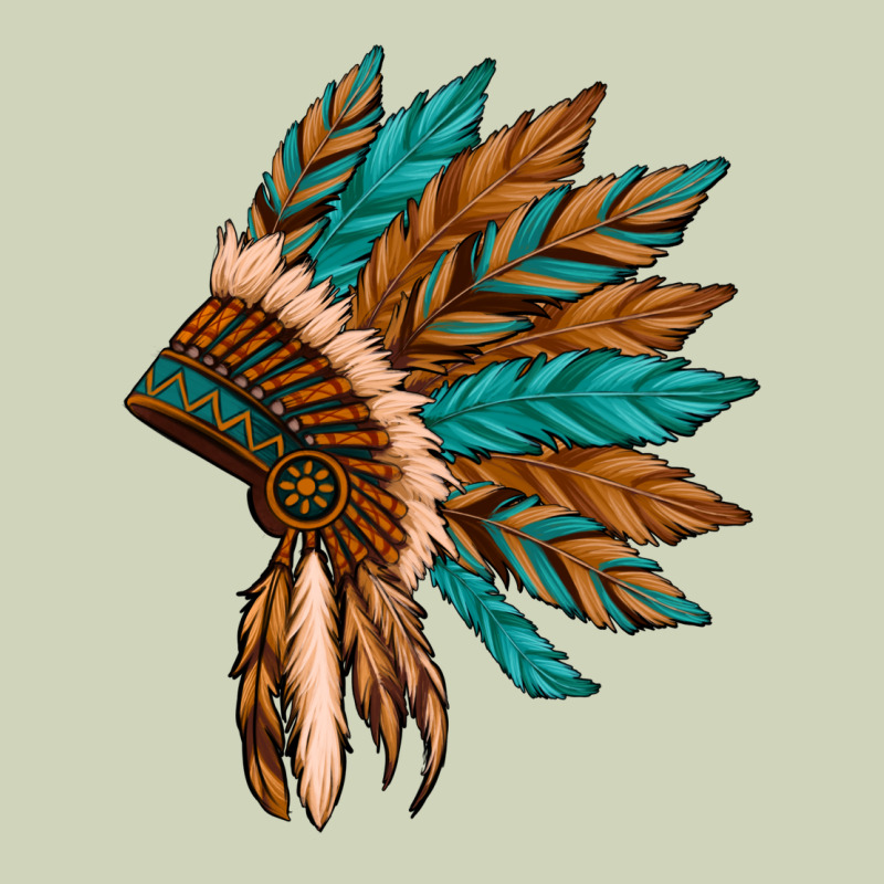 Native American Indian Headdress Heavyweight Hoodie by Artiststas | Teevron