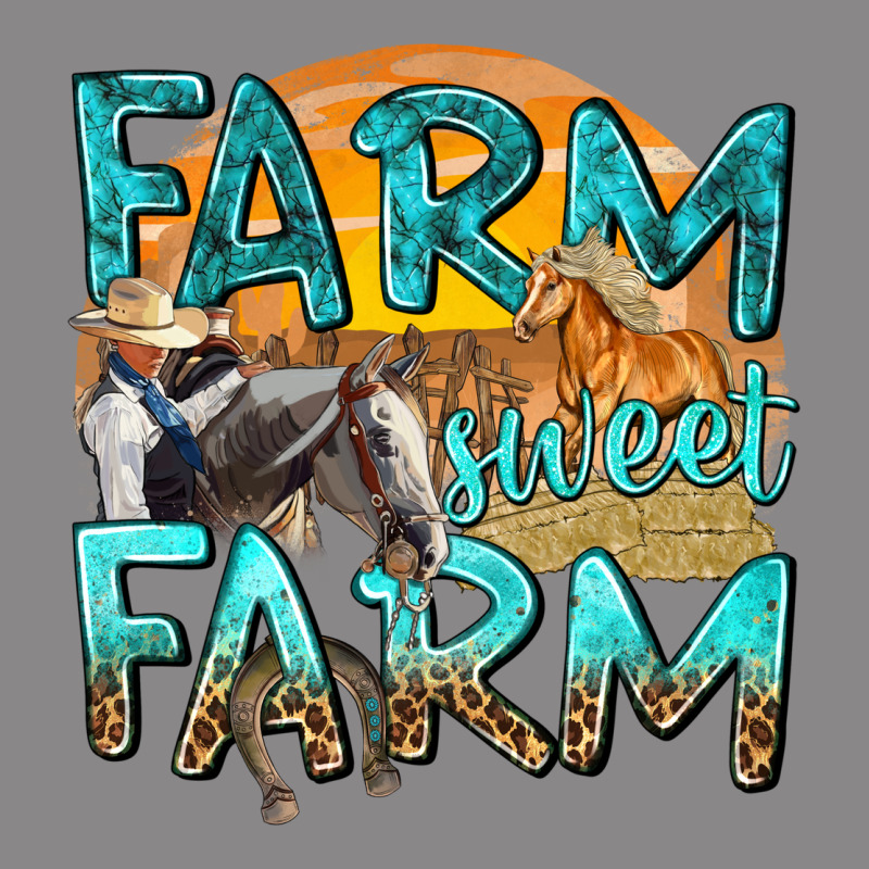 Farm Sweet Farm With Horses Vintage Tee by texasbilliewilder | Teevron