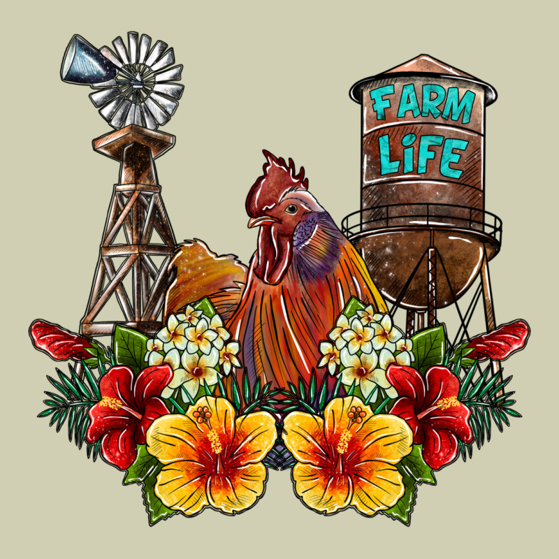 Farm Life Rooster Heavy Core Tee by SublimationCraftShop | Teevron