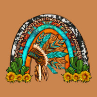 Indian Headdress Cactus And Sunflowers Rainbow Heavyweight Hoodie | Teevron