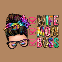 Wife Mom Boss Messy Bun Long Sleeve Tee | Teevron