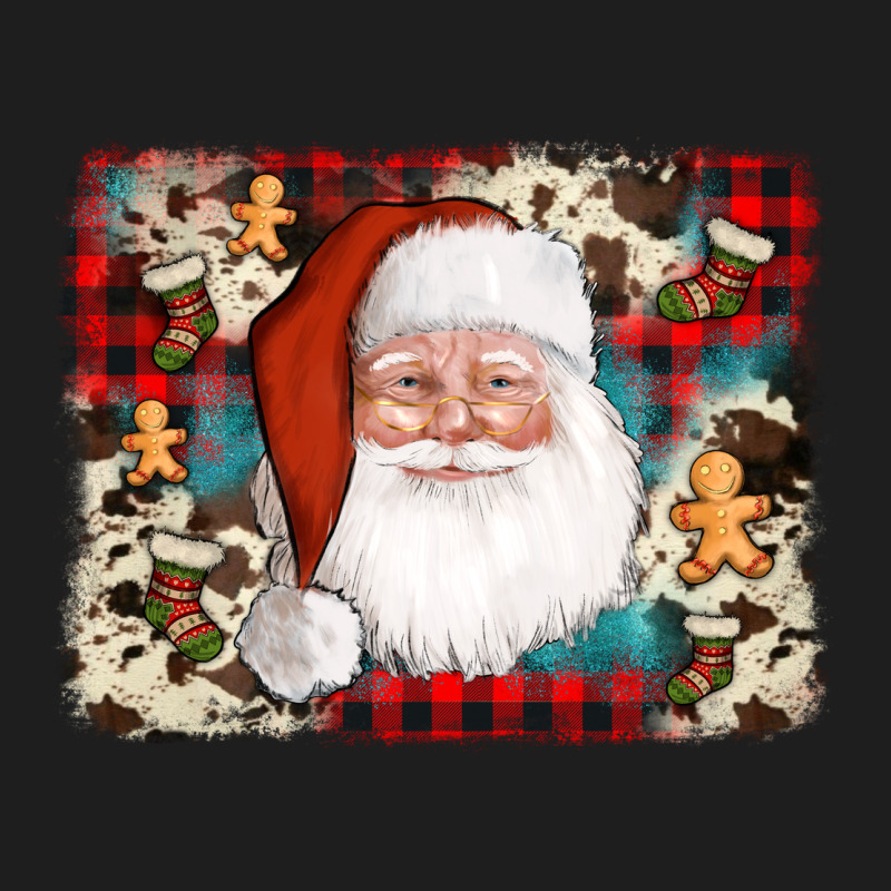Cowhide Santa Cookie Socks Background Heavyweight Hoodie by AdoDesignShop | Teevron