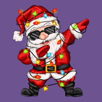 Dabbing Santa With Christmas Lights Vintage Tee | Teevron