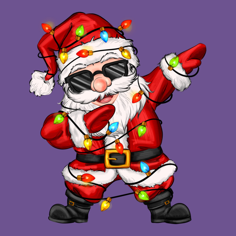 Dabbing Santa With Christmas Lights Vintage Tee by Zillion Design Studio | Teevron