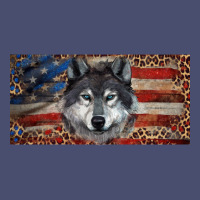 Wolf With American Flag And Leopard Vintage Tee | Teevron