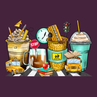 School Bus Coffee Cups Long Sleeve Tee | Teevron