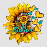 Western Sunflower  Cross Believe Premium Sweatshirt | Teevron