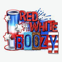 Red White Boozy Billie Wilder Urban Heavy Tee | Teevron