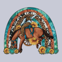 Bucking Bronco Rodeo Rainbow Heavyweight Hoodie | Teevron